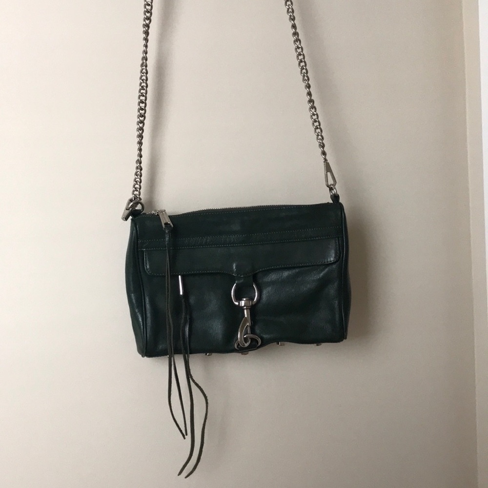 Rebecca Minkoff army green chain bag